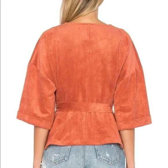 TULAROSA Rory Wrap Jacket Rust - Picture 6 of 16